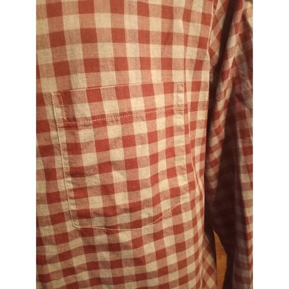 Rowm Mens Big & Tall Shirt Button Down Long Sleeve Red Gray Plaid Size 2XT NWT - Picture 4 of 13
